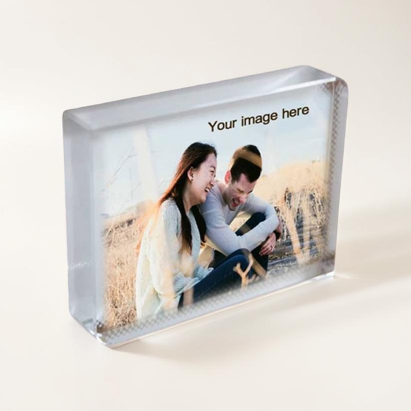Custom Crystal Photo Blocks - 80x60mm
