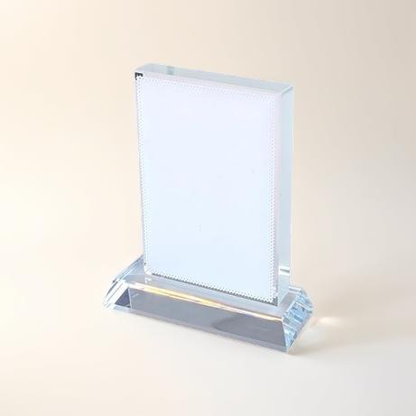 Custom Crystal Photo Blocks - 90x130mm with Stand