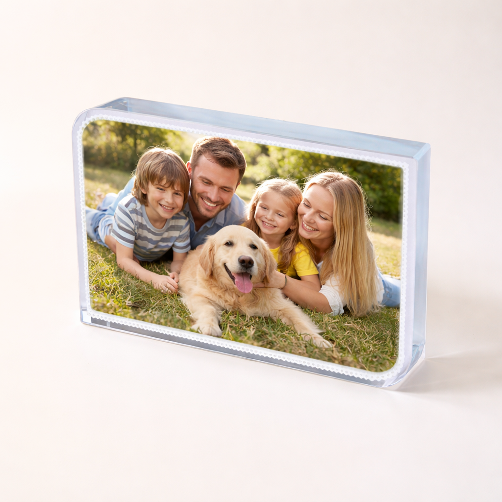 Custom Crystal Photo Blocks - 150x100mm