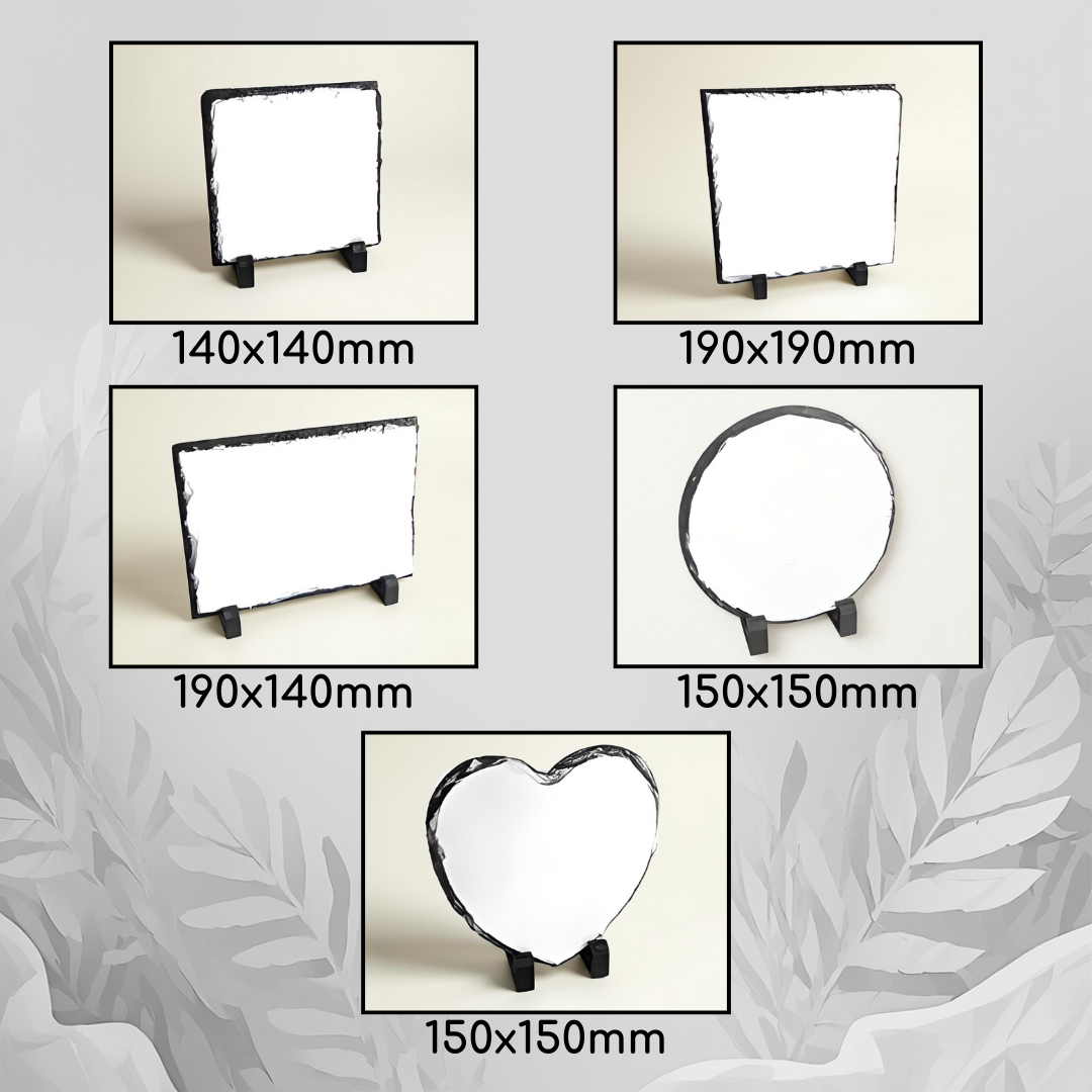 Custom Photo Slate - Heart Shaped