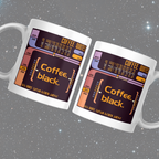Coffee Black Themed Sci-Fi Themed Mug