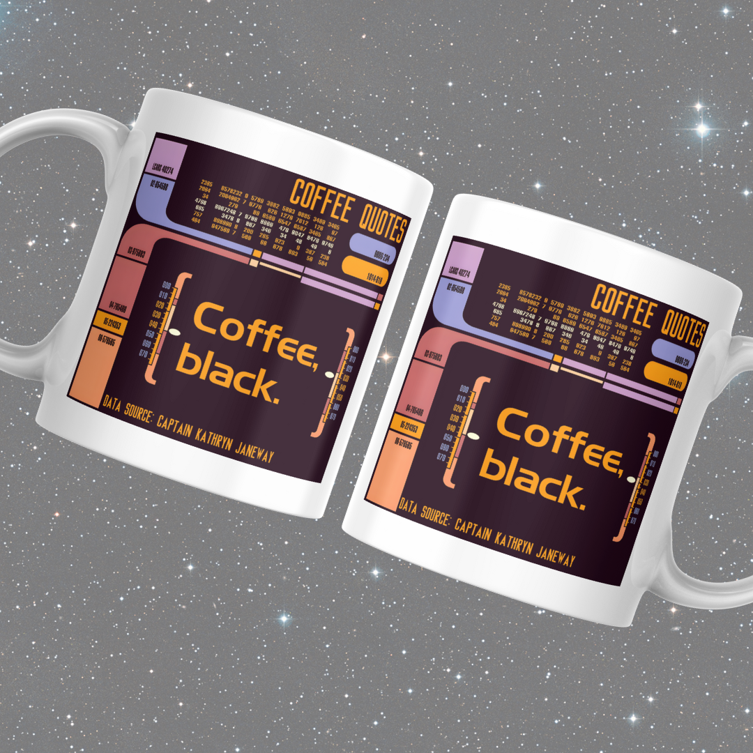 Coffee Black Themed Sci-Fi Themed Mug