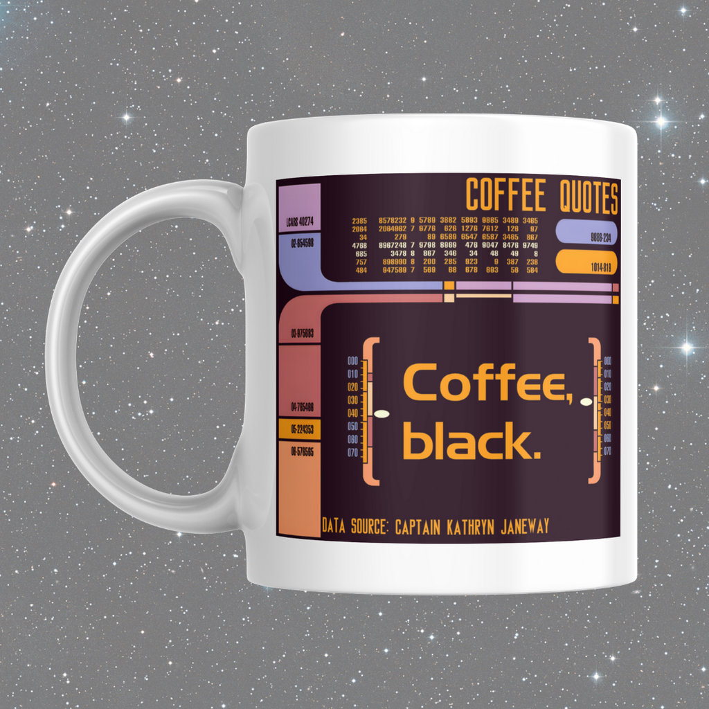 Coffee Black Themed Sci-Fi Themed Mug