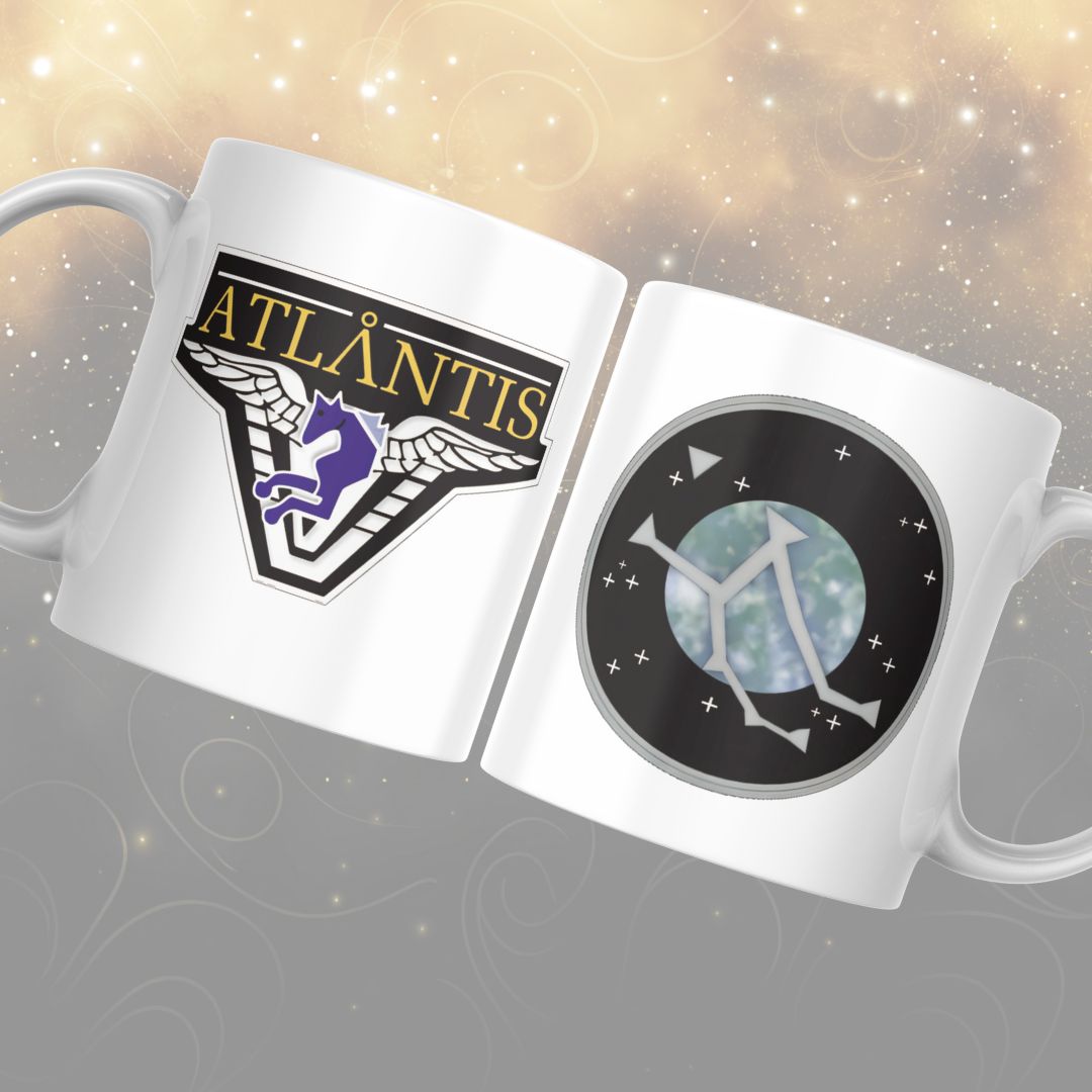Stargate Atlantis and Planet Patch Stargate Mug: Sci-Fi Themed Mug