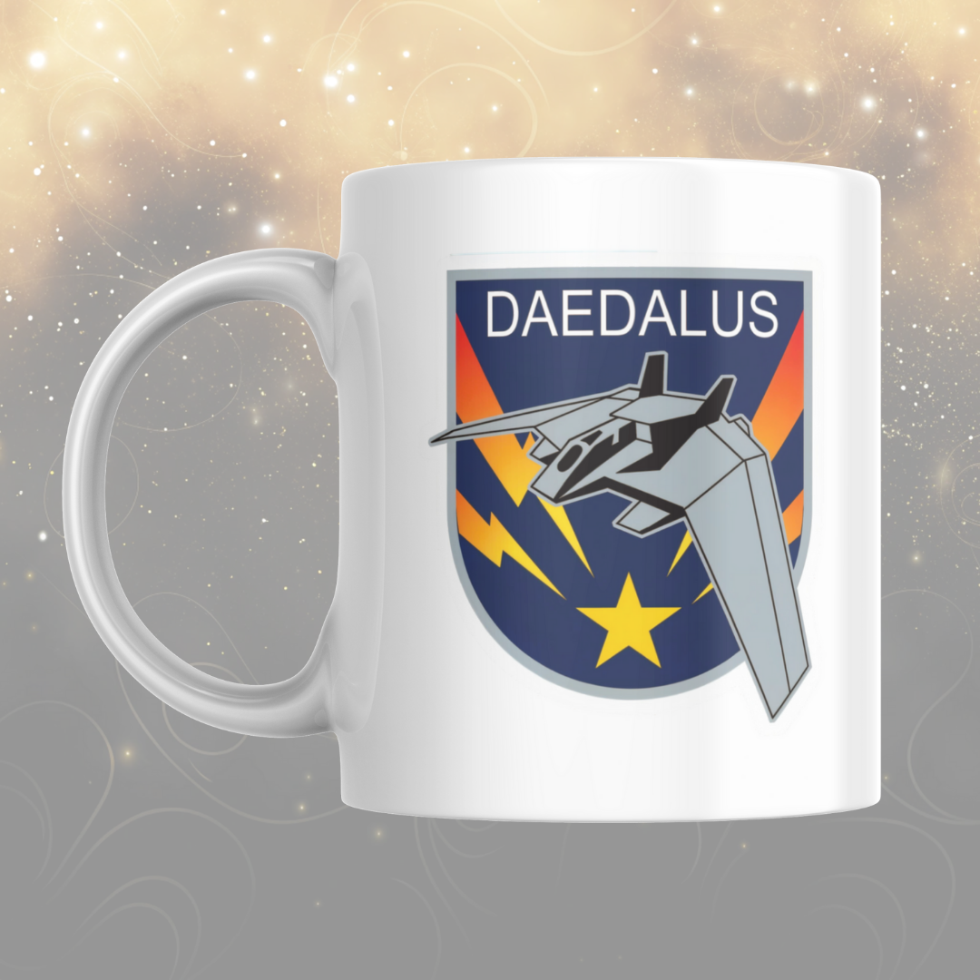 F-302 Daedalus Stargate Mug: Sci-Fi Themed Mug