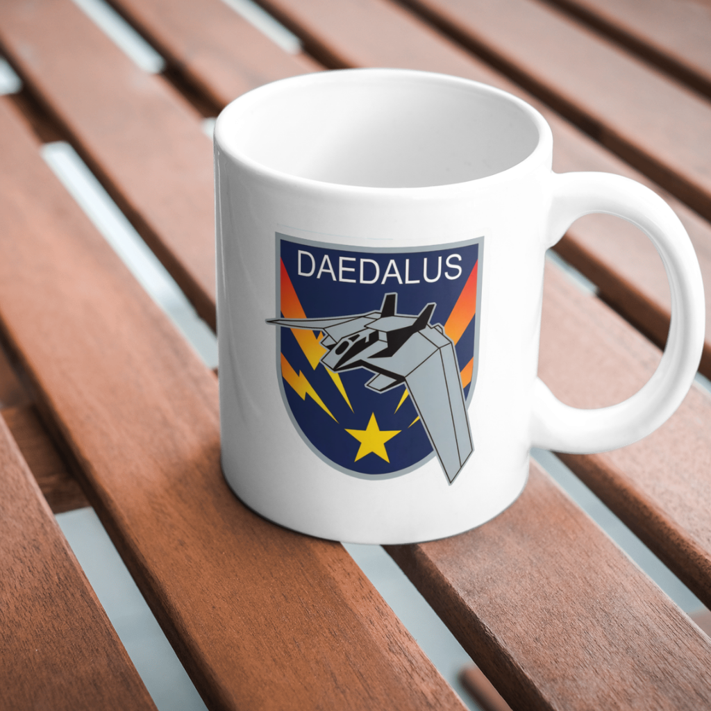 F-302 Daedalus Stargate Mug: Sci-Fi Themed Mug