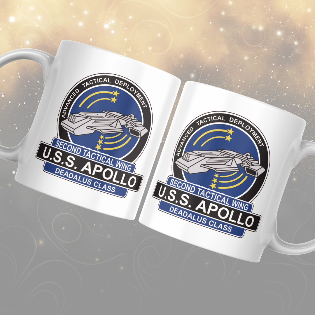 USS Apollo Stargate Mug: Sci-Fi Themed Mug