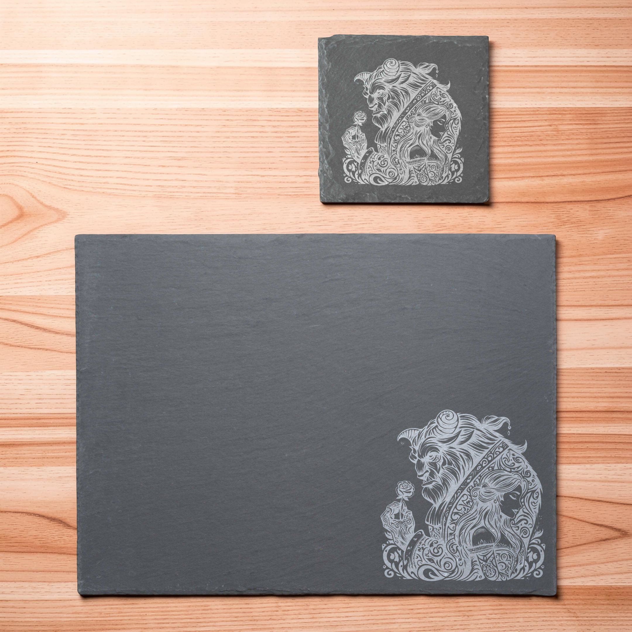 Beauty And The Beast Disney Themed Slate Placemat #1