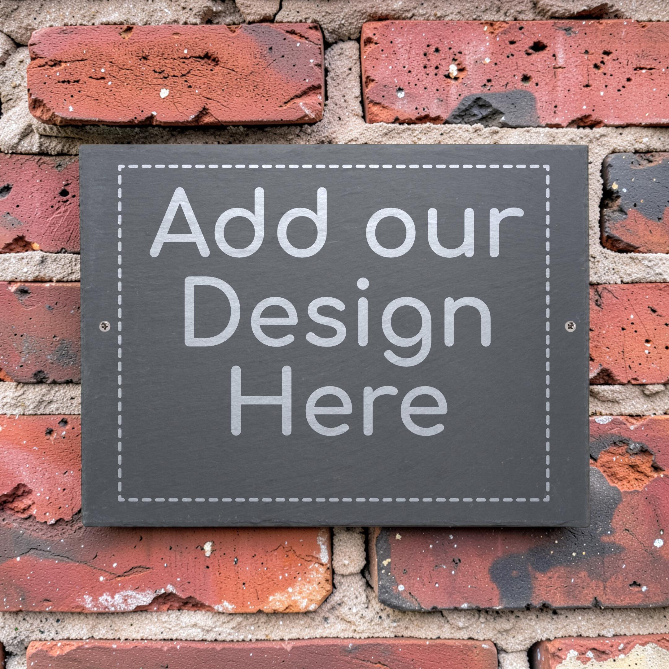 Custom Slate House Sign