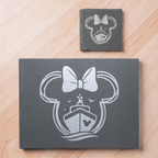Minnie Mouse Boat Disney Head Themed Slate Placemat