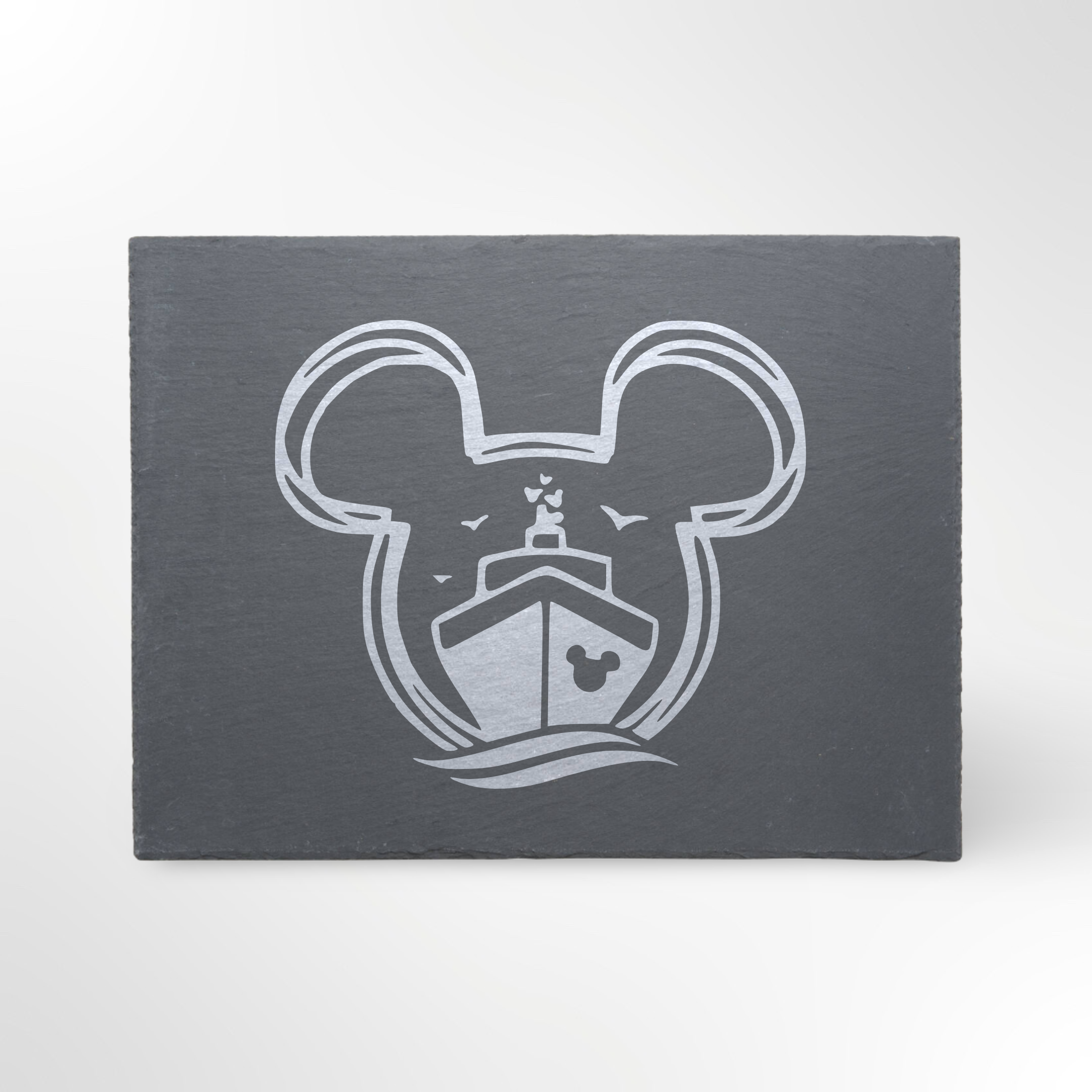 Mickey Mouse Boat Disney Head Themed Slate Placemat