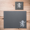 English Lion Themed Slate Placemat
