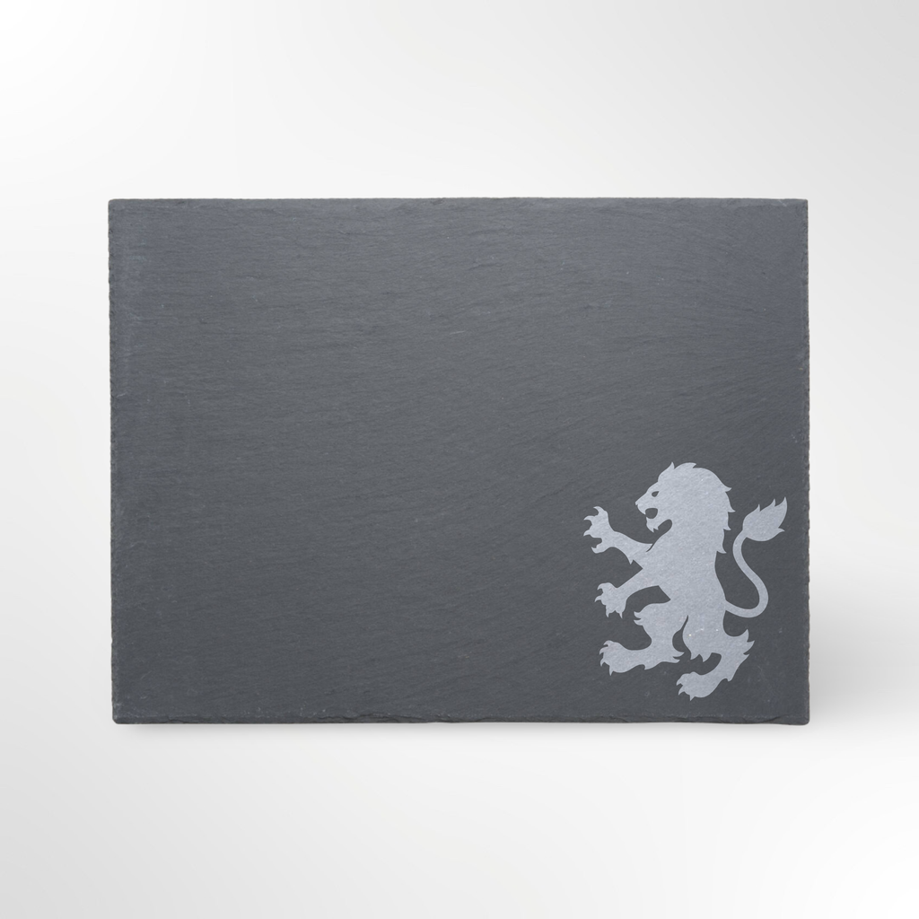 English Lion Themed Slate Placemat