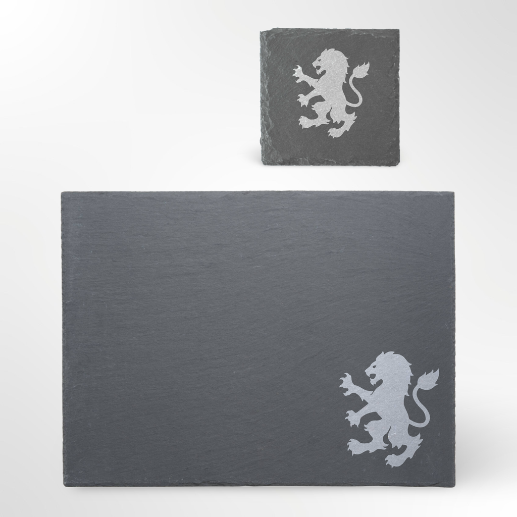 English Lion Themed Slate Placemat
