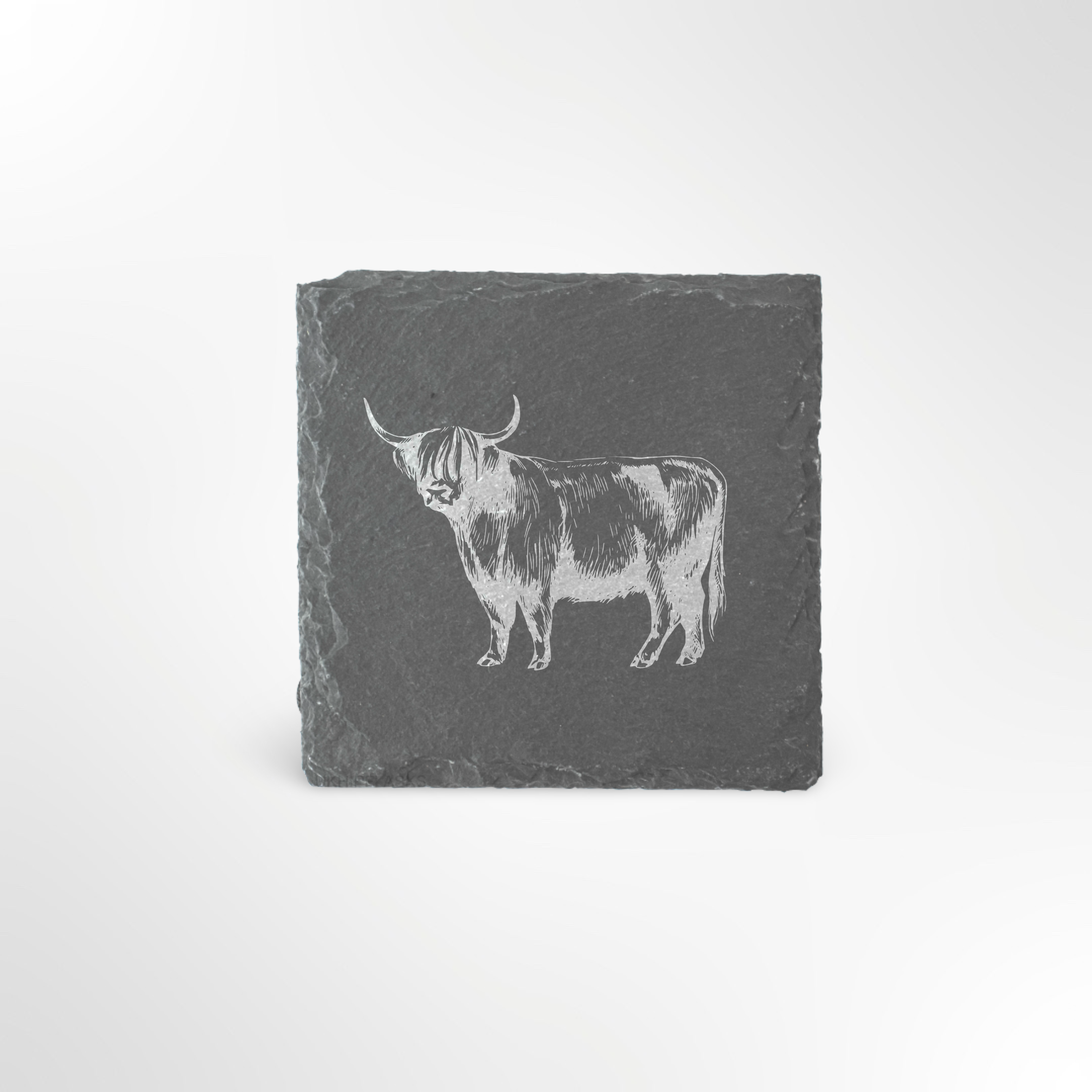 Highland Cow Themed Slate Placemat #2