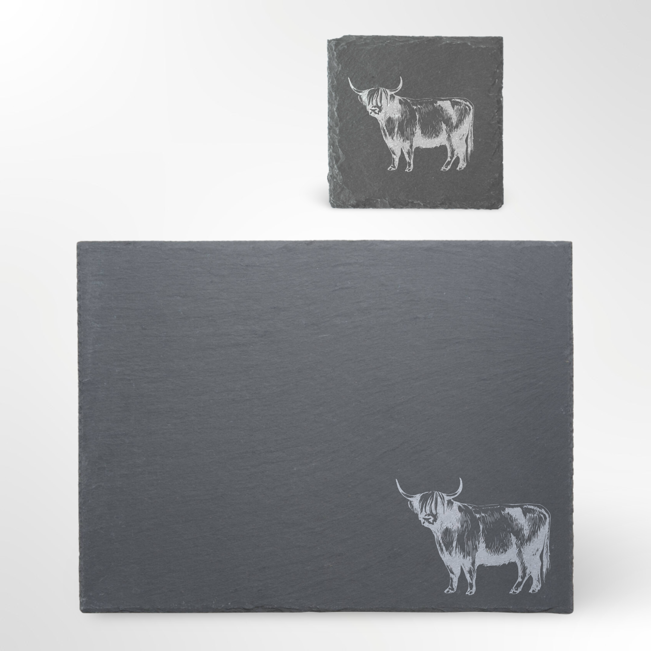 Highland Cow Themed Slate Placemat #2