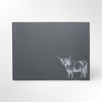 Highland Cow Themed Slate Placemat #2