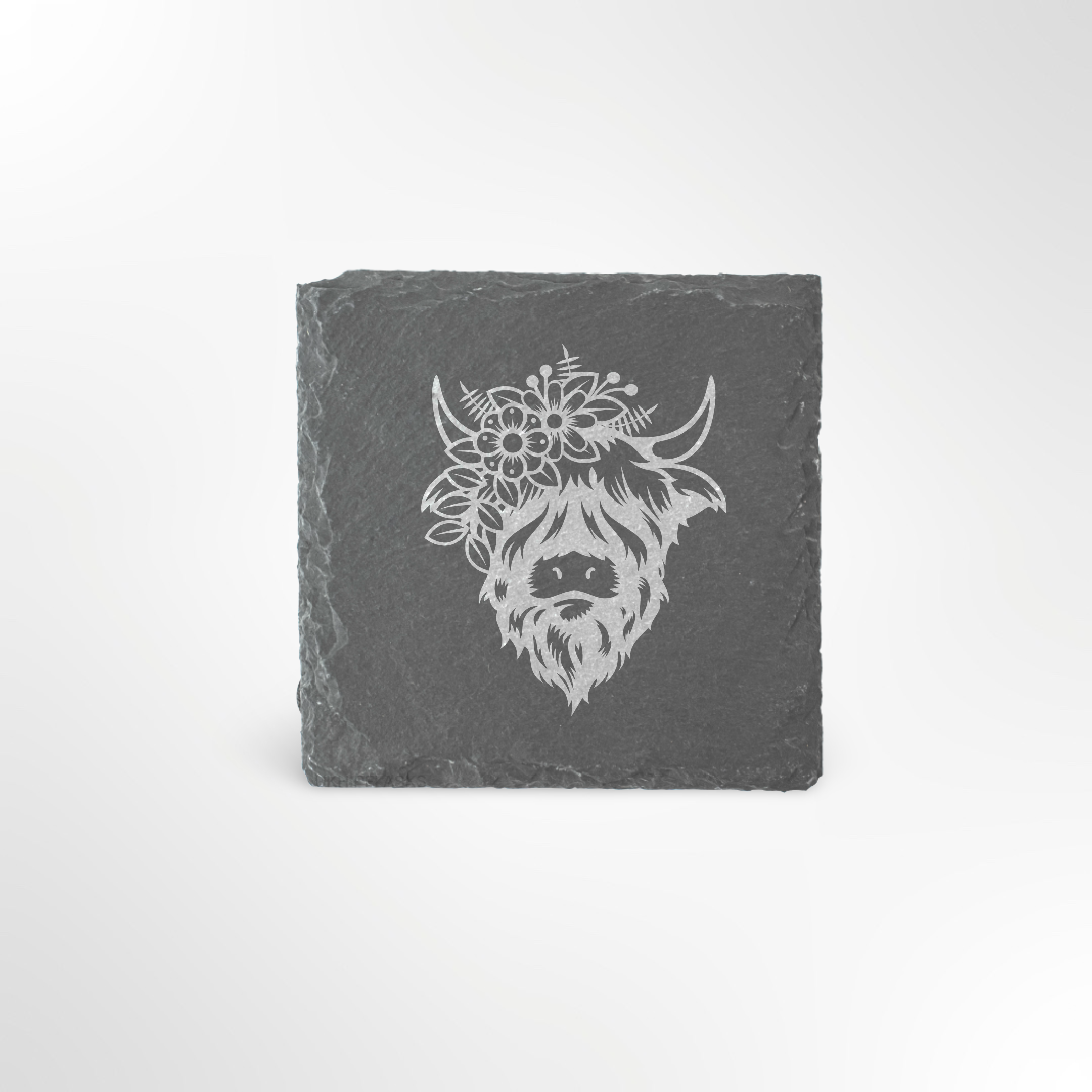 Highland Cow Themed Slate Placemat #1