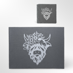 Highland Cow Themed Slate Placemat #1