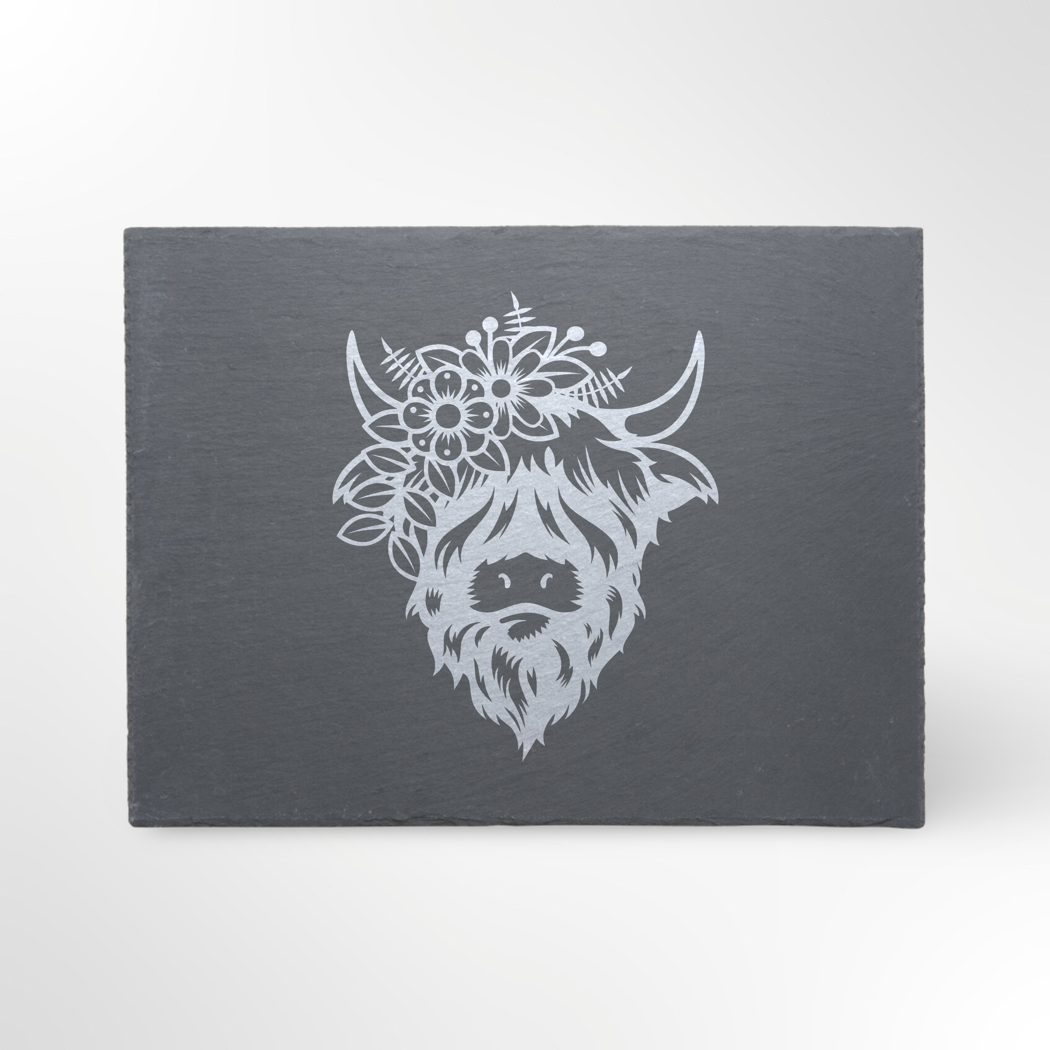Highland Cow Themed Slate Placemat #1