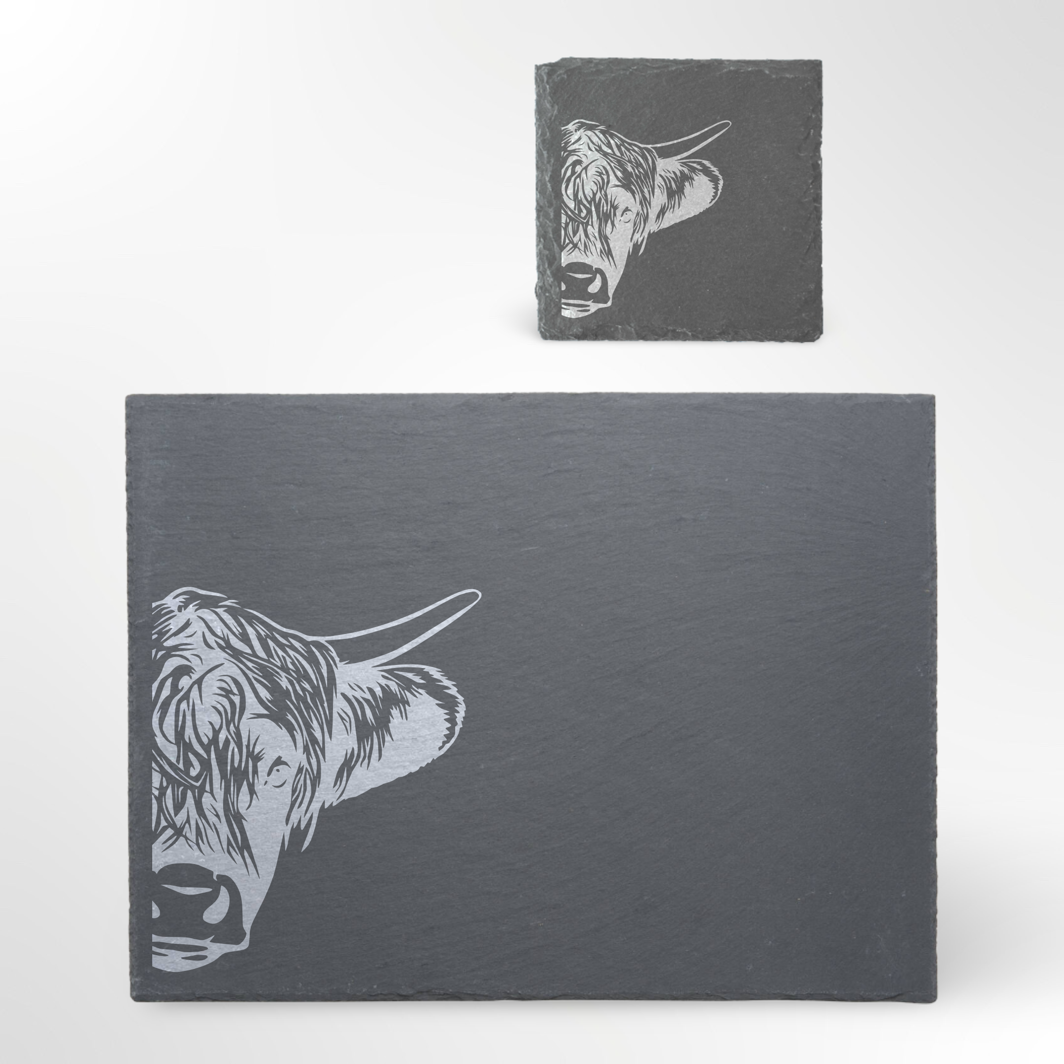 Highland Cow Themed Slate Placemat #3