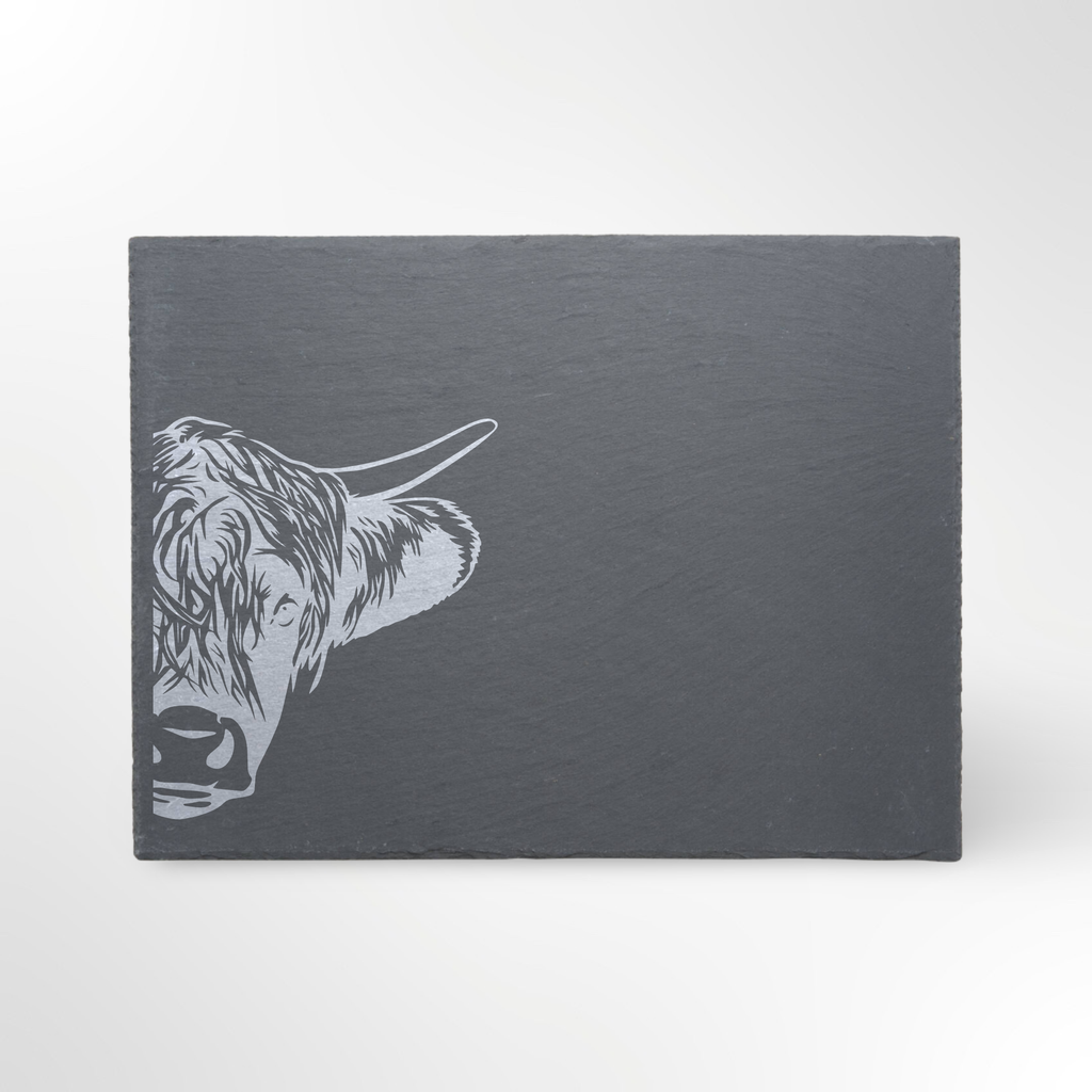 Highland Cow Themed Slate Placemat #3