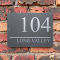 Long Valley Custom Slate House Sign