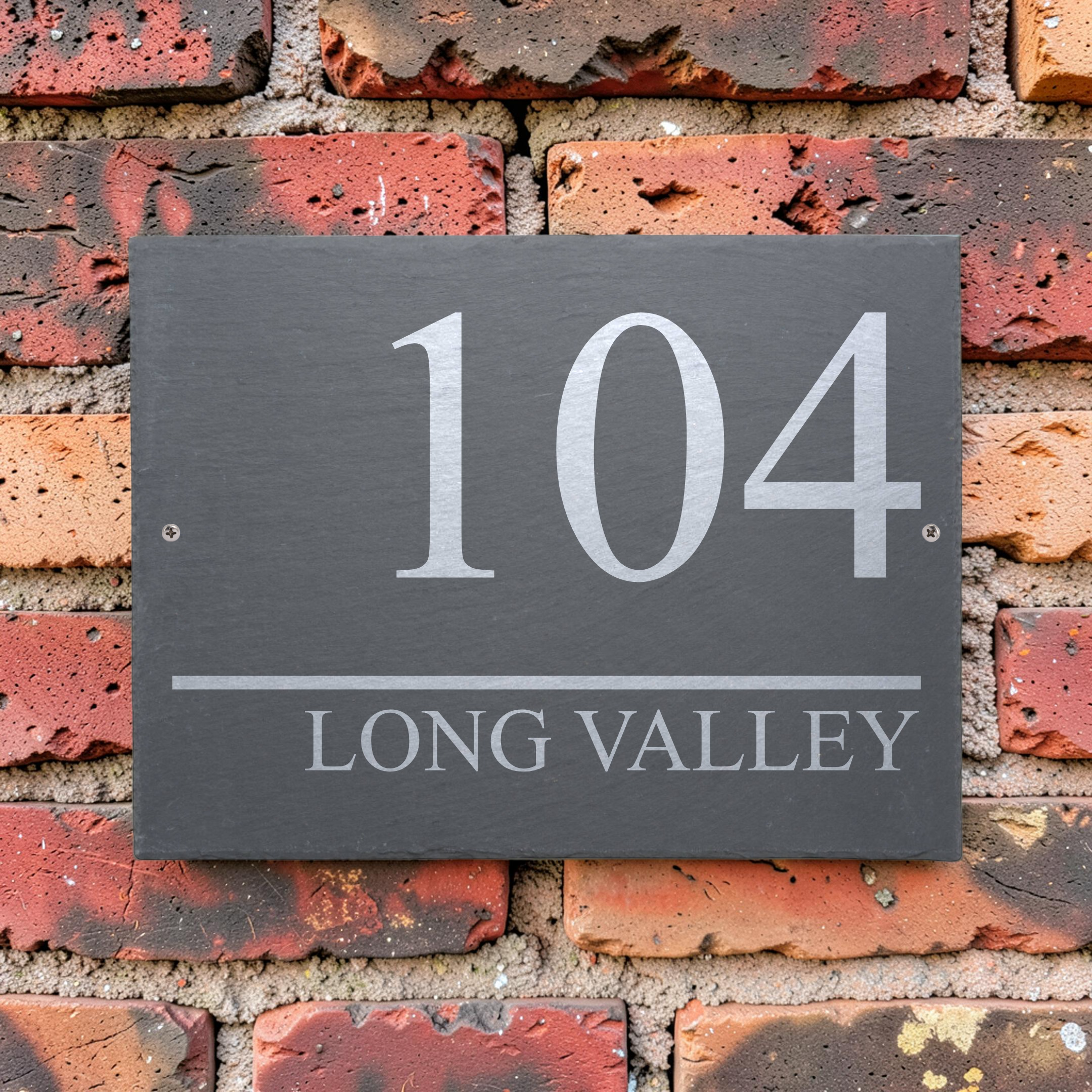 Long Valley Custom Slate House Sign
