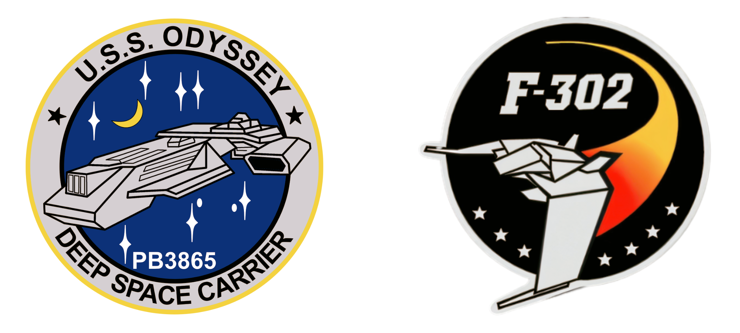 USS Odyssey & F-302 Stargate Mug: Sci-Fi Themed Mug