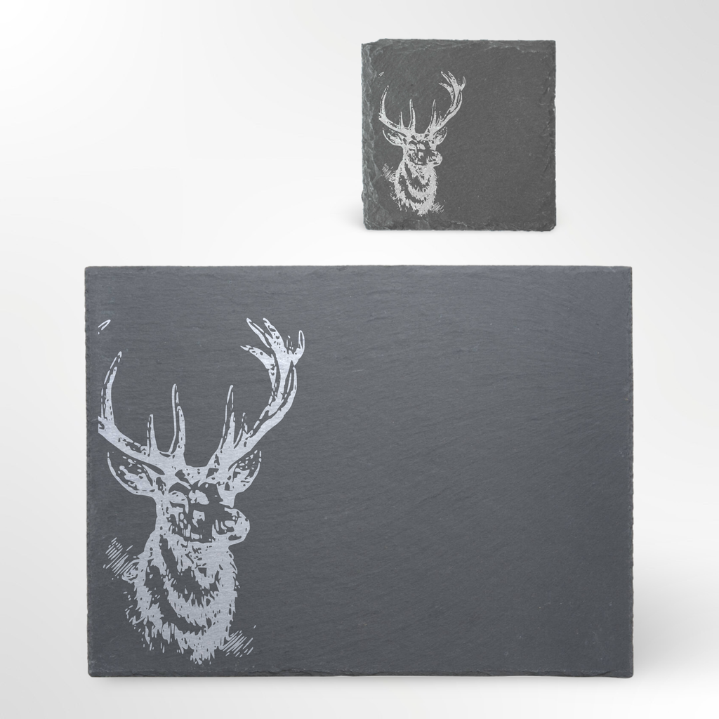 Stag Themed Slate Placemat