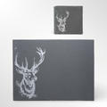 Stag Themed Slate Placemat