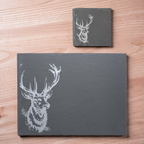 Stag Themed Slate Placemat