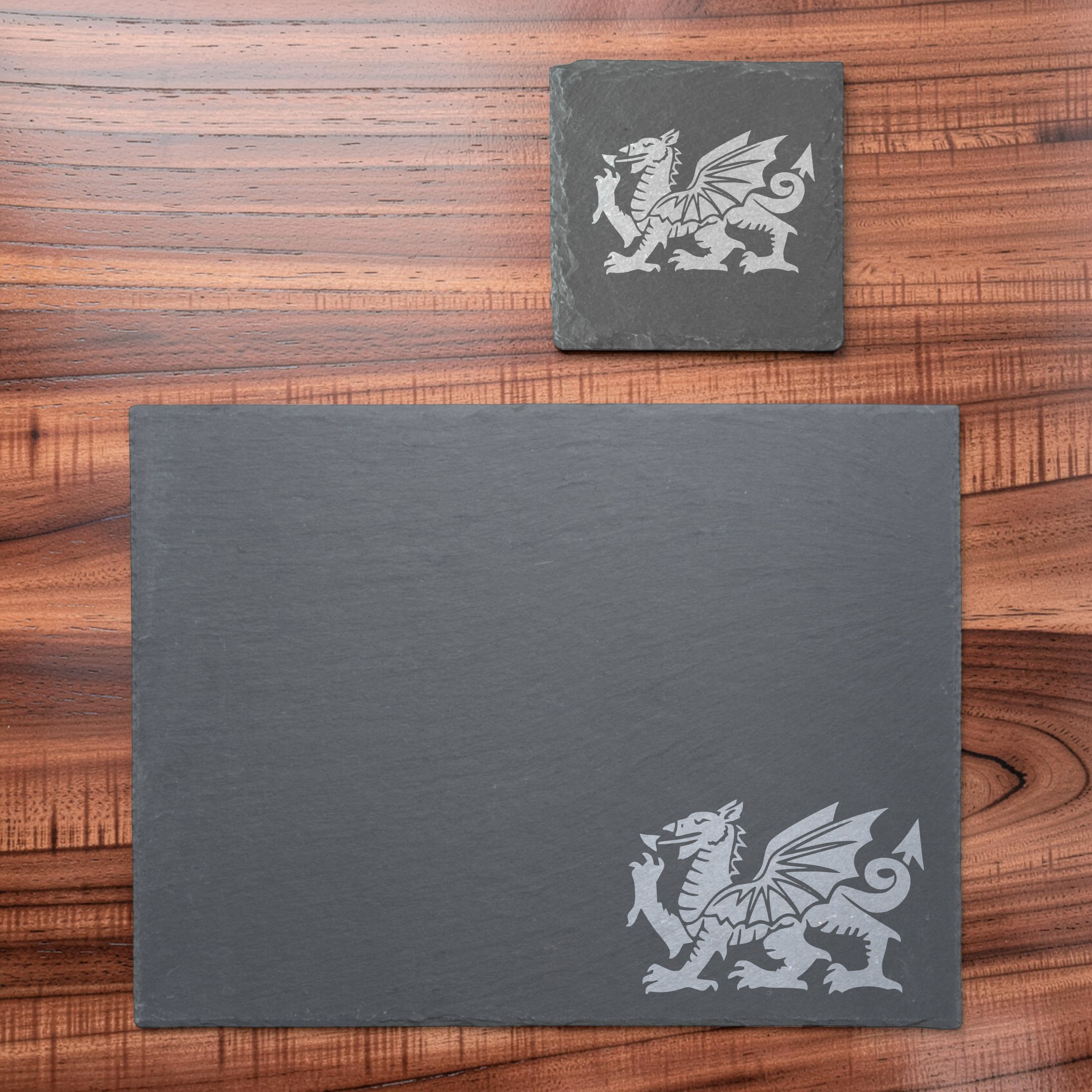 Welsh Dragon Themed Slate Placemat