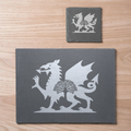 Welsh Dragon Tree Themed Slate Placemat #1