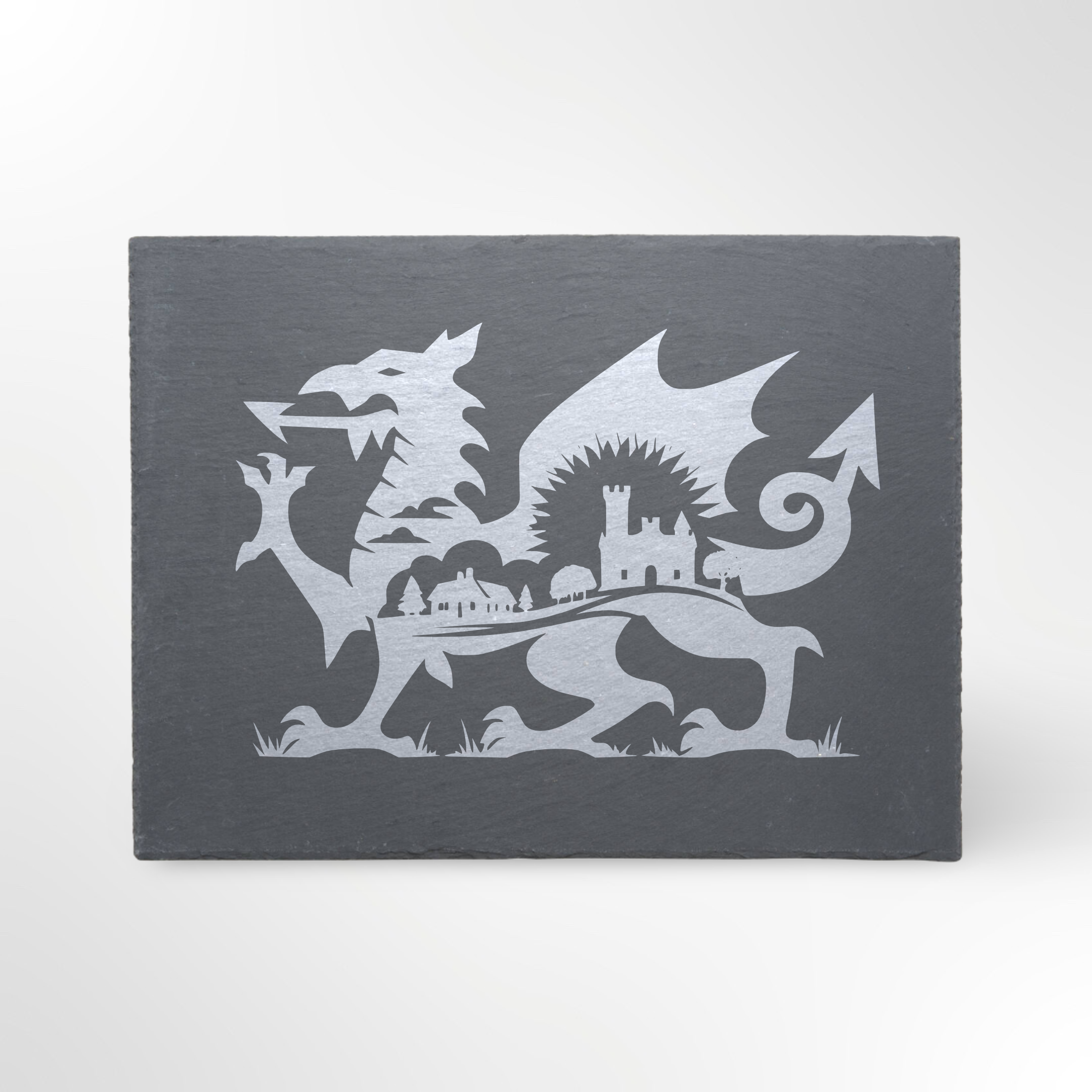 Welsh Dragon Village Themed Slate Placemat