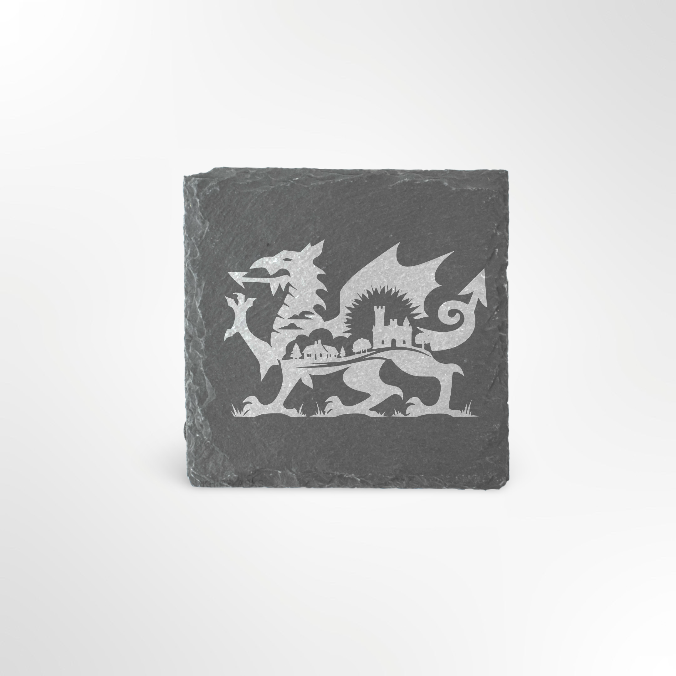 Welsh Dragon Village Themed Slate Placemat