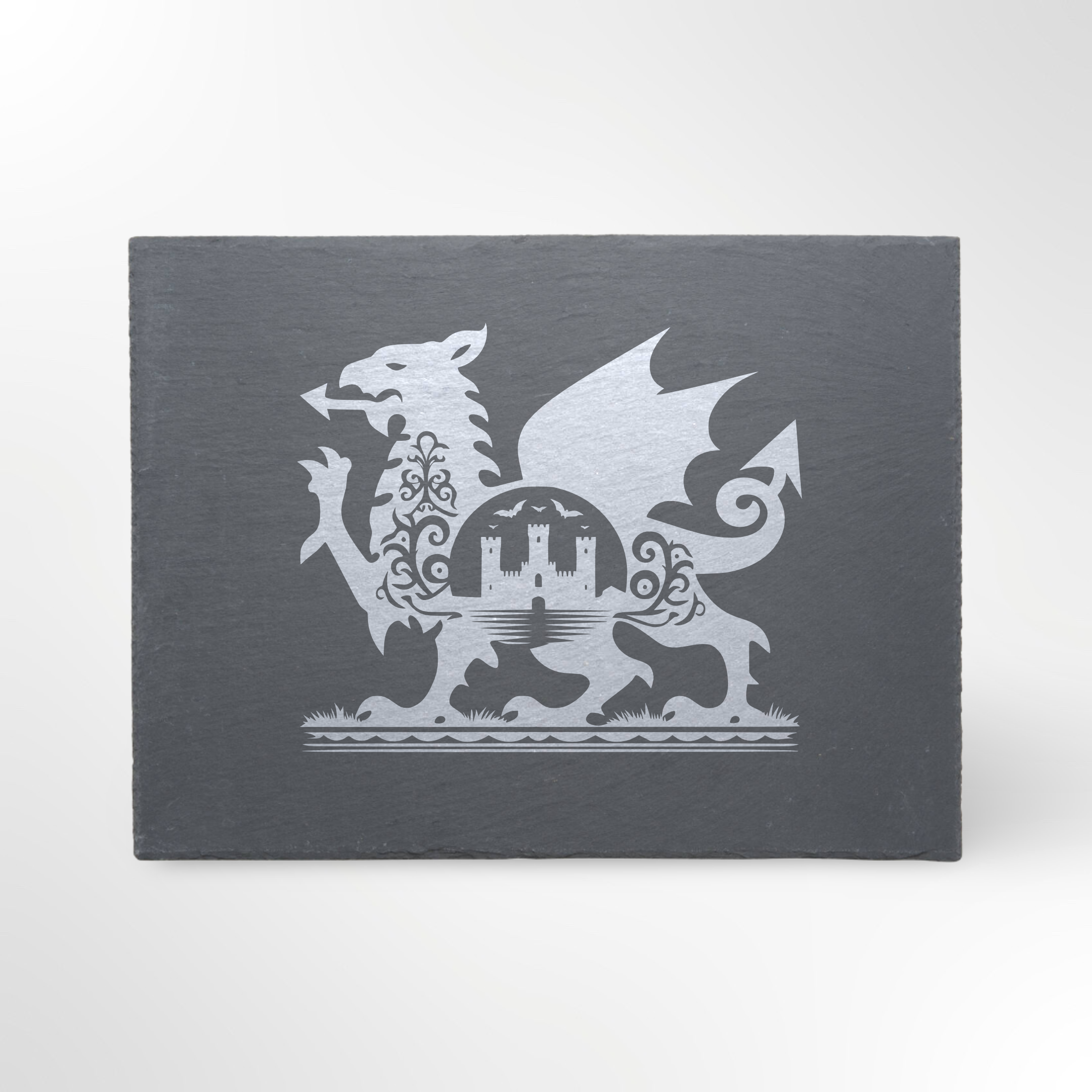 Welsh Dragon Castle Themed Slate Placemat