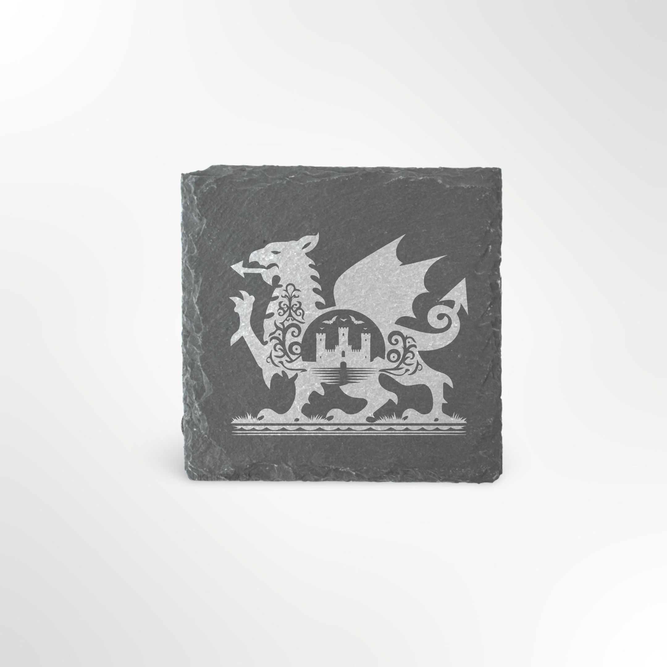 Welsh Dragon Castle Themed Slate Placemat