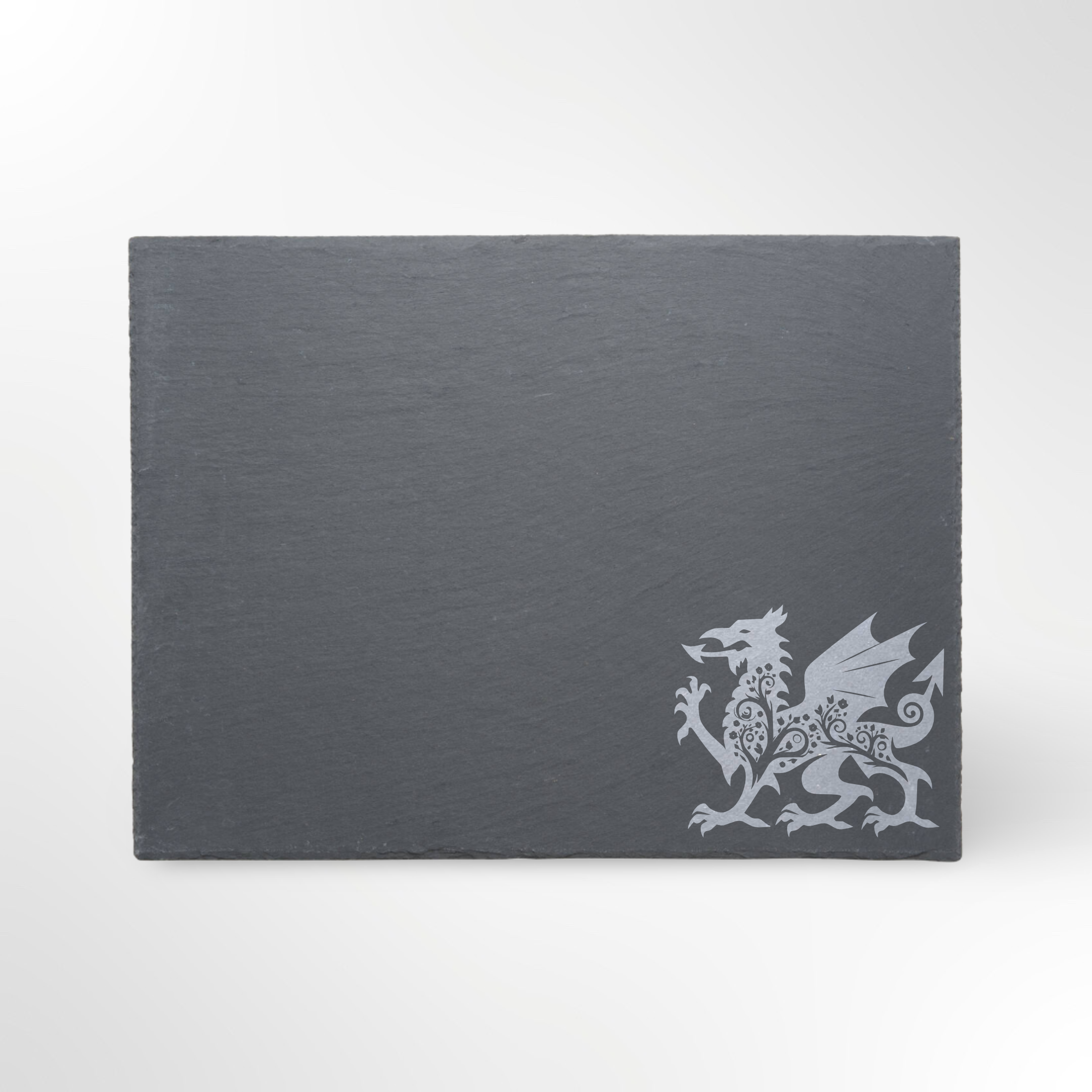 Welsh Dragon Floral Themed Slate Placemat