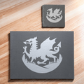 Welsh Dragon Forrest Themed Slate Placemat