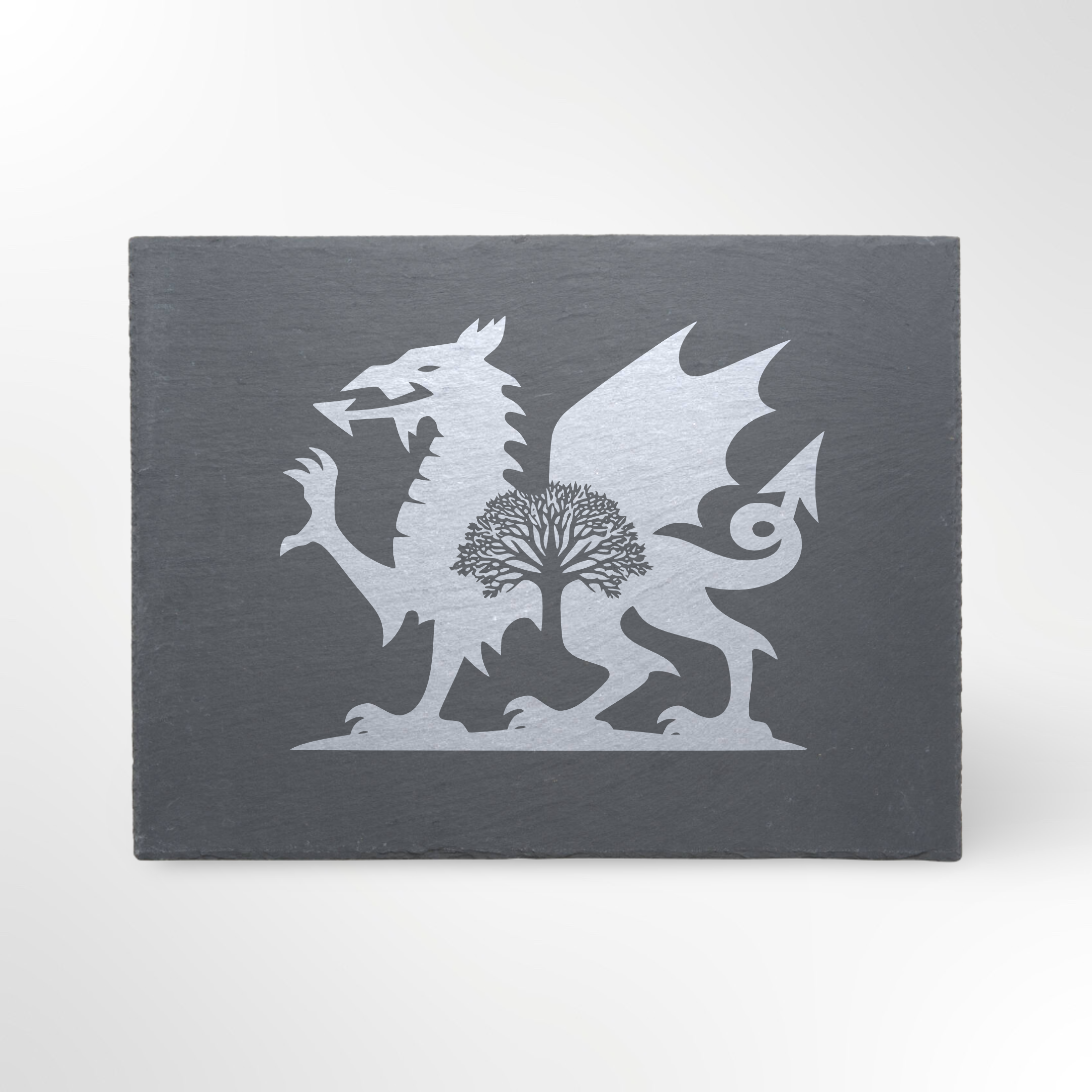 Welsh Dragon Tree Themed Slate Placemat #1