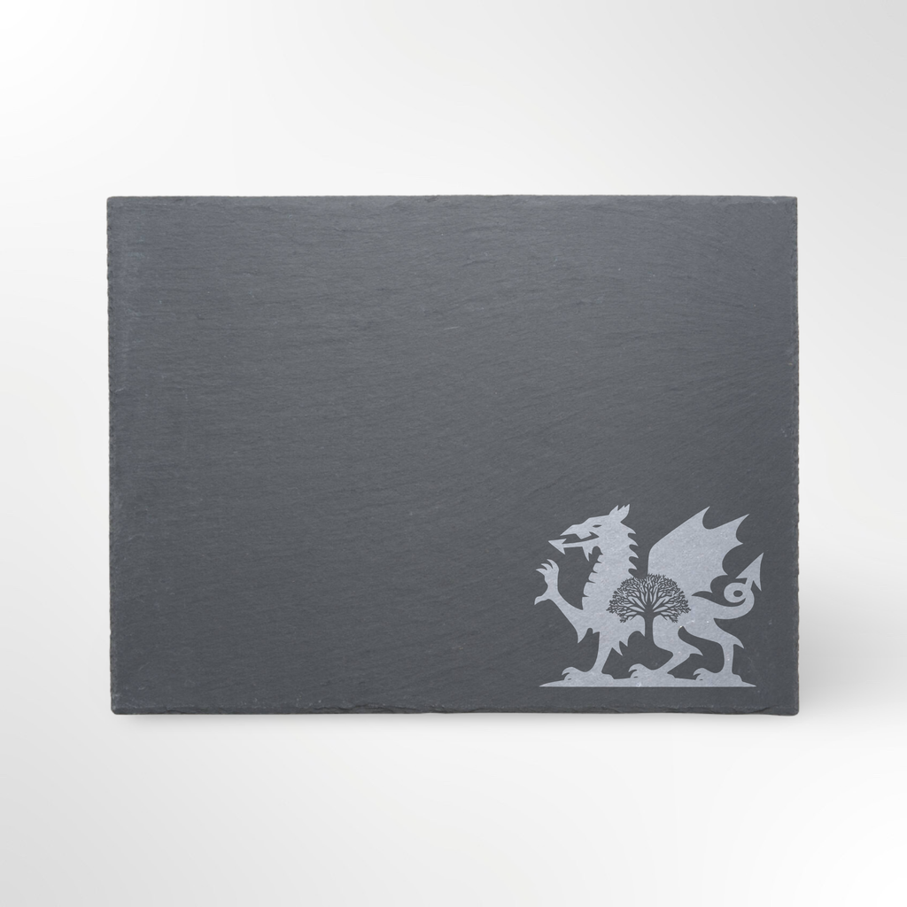Welsh Dragon Tree Themed Slate Placemat #1