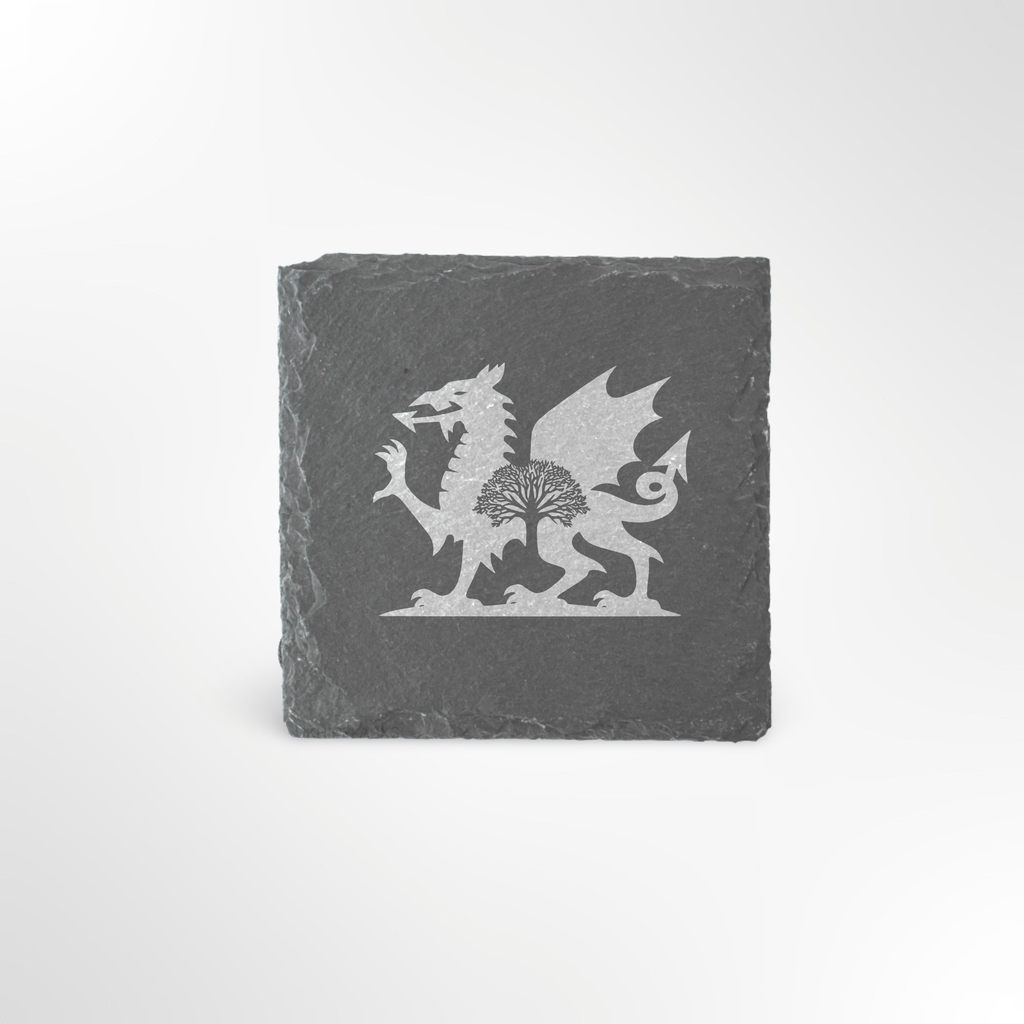 Welsh Dragon Tree Themed Slate Placemat #1