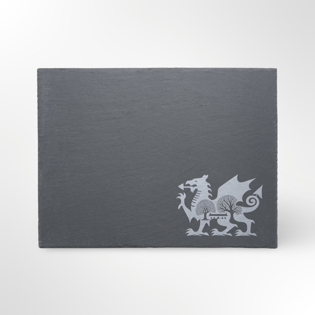 Welsh Dragon Tree Themed Slate Placemat #2