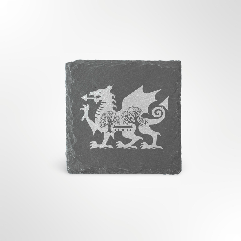 Welsh Dragon Tree Themed Slate Placemat #2