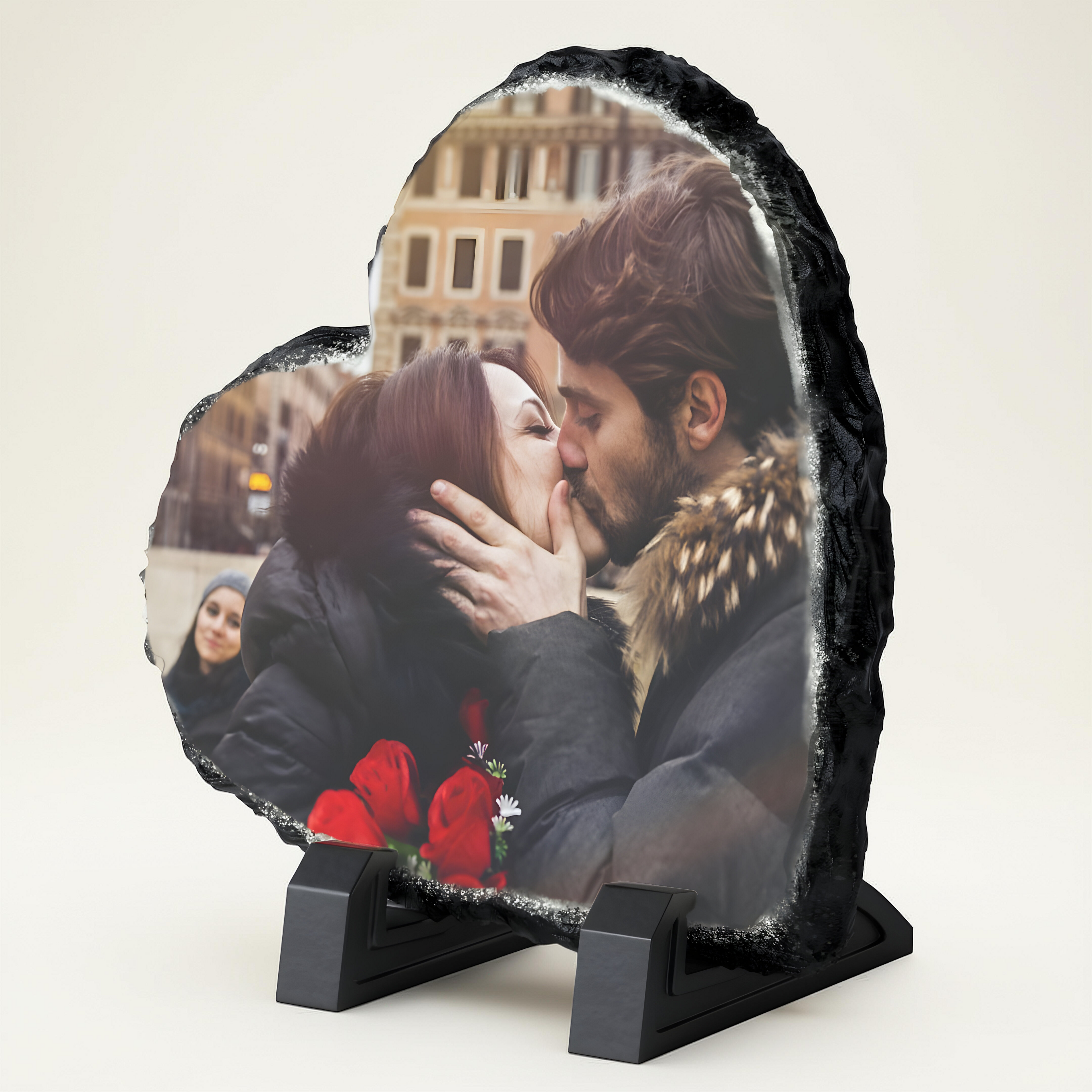 Custom Photo Slate - Heart Shaped