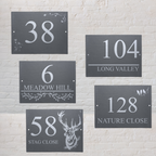 Meadow Hill Style Custom Slate House Sign