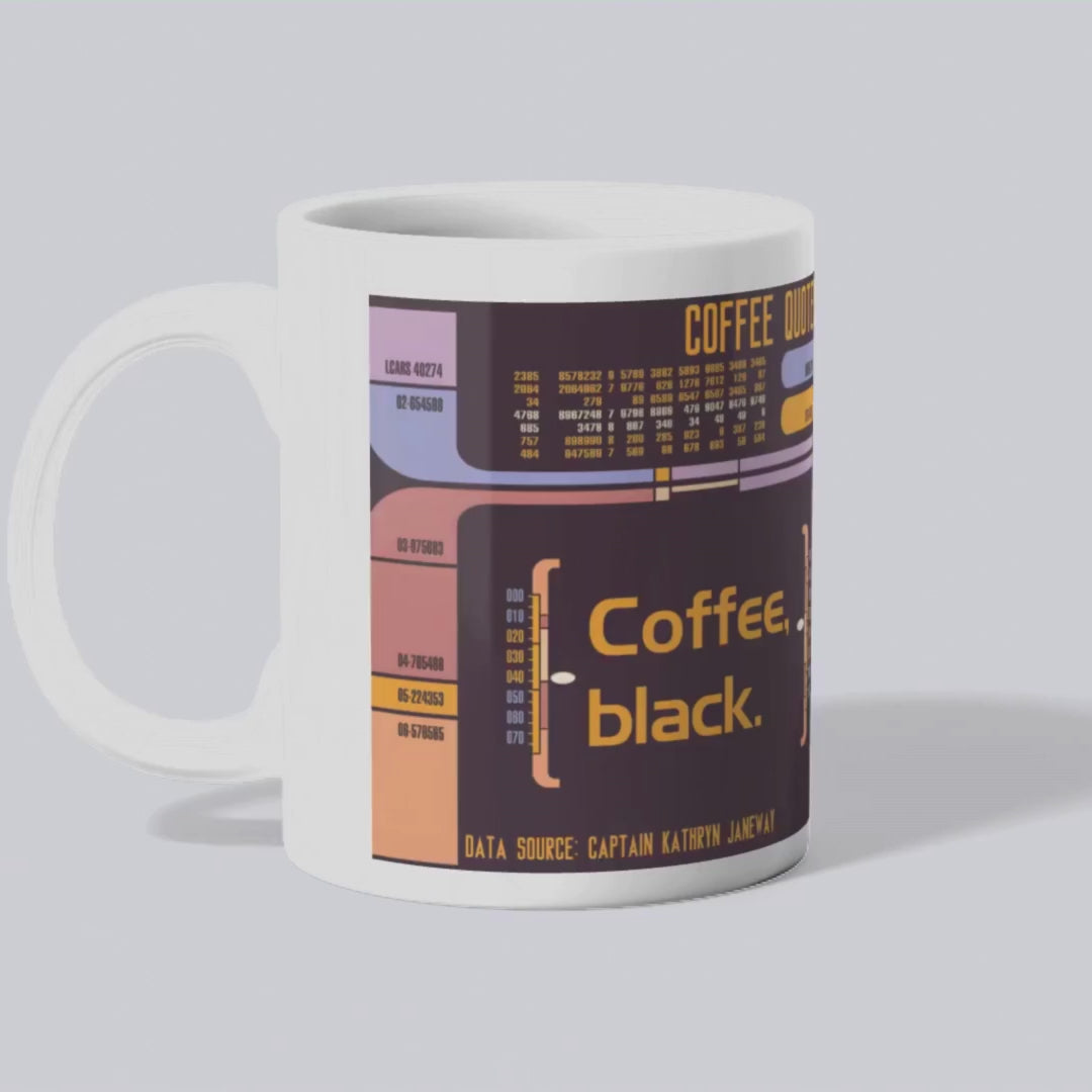Coffee Black Themed Sci-Fi Themed Mug