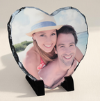 Custom Photo Slate - Heart Shaped